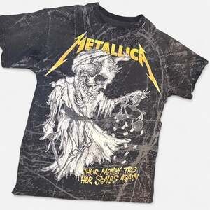 Vintage Y2K Metallica 'Their Money Tips the Scales Again' Distressed Band Tee